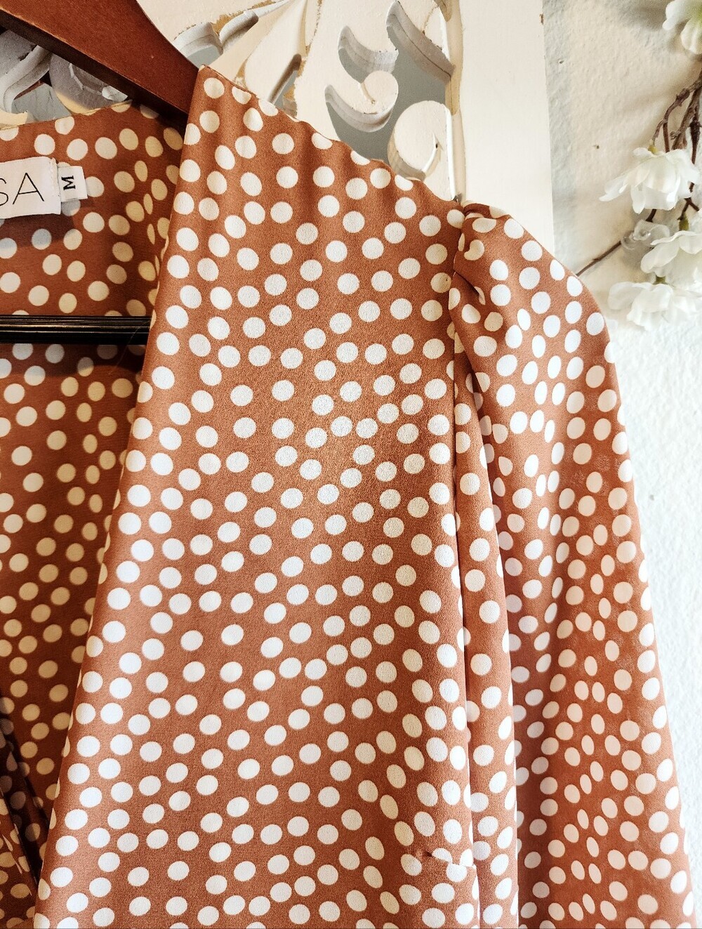 RESA CHA CHA CHA TERRACOTA POLKA DOT NWOT SIZE MEDIUM - Picture 11 of 15